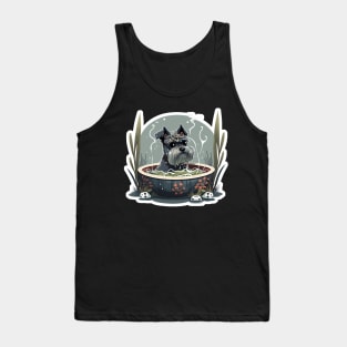 Schnauzer Noodle Hot Tub - Schnauzer Series Tank Top